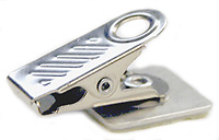 Bulldog Clip with Pressure Sensitive Swivel Metal Back