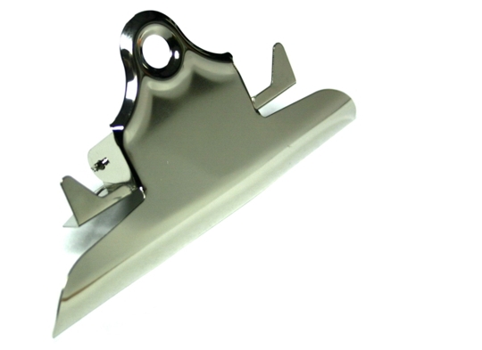 6" Nickel Finish Clipboard Clips
