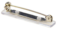 Metal Pin Back with Plastic Base