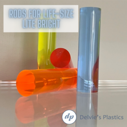 Pack of 50 Assorted Polished Color Rod for Lite Brite