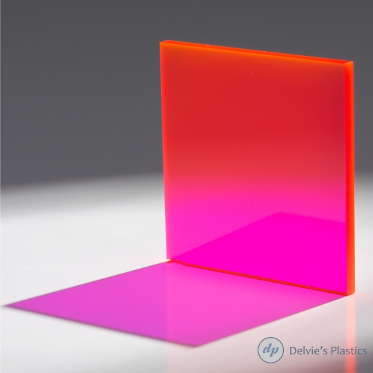 2085 Fluorescent Red Acrylic Sheet