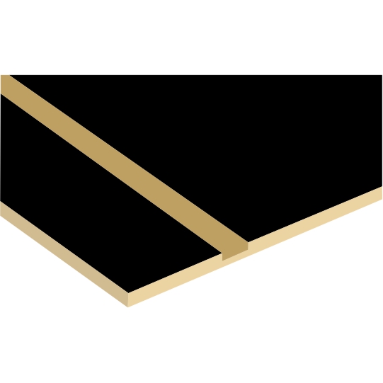Black on Gold Laserable Sheet