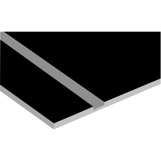 Black on Grey Laserable Plastic