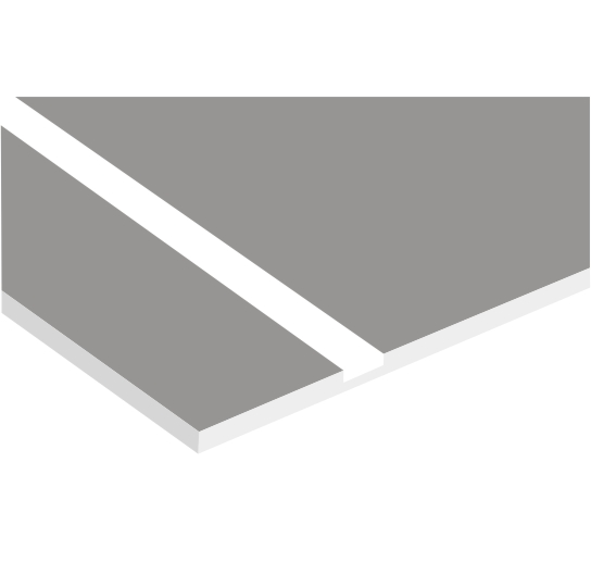 Grey on White Laserable Plastic
