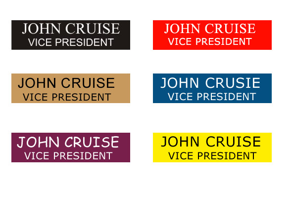2" x 8" Name Plate 2 Line