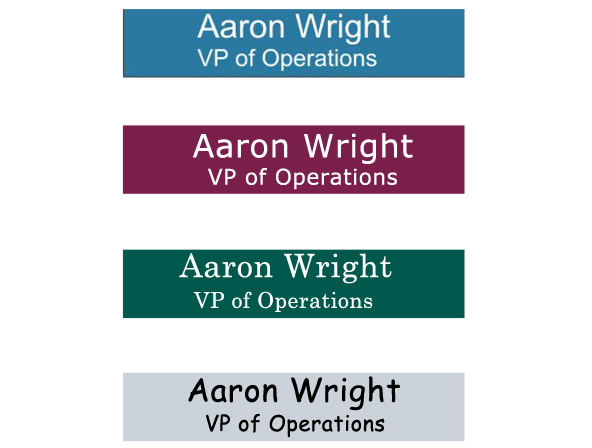 2" x 10" Name Plate 2 Line
