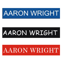 1-1/2" x 8" Single Line Name Plate