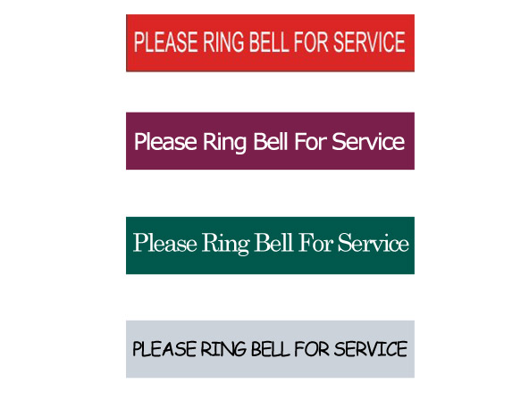 2" x 10" Name Plate Single Line